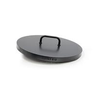BonFeu Couvercle pour brasero - En acier - Noir - Couvercle pour brasero (noir, diamètre : 60 cm)