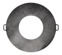 BonFeu Plancha Plaque de cuisson, diamètre : 120 cm, pour barbecue à gaz et à bois, pour cheminée de jardin, poêle de terrasse et foyer, en acier de qualité supérieure