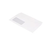 Bong 03002462 Enveloppe FSC Film avec fenêtre résistant à la chaleur, Pack de 250 enveloppes à patte autocollante, DIN long, 110 x 220 mm, 100 g, Blanc