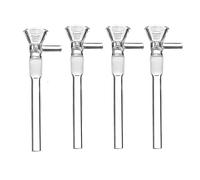 Bong en verre avec bol de 14,5 mm, filtre tornade, narguilé, plate-forme pétrolière (lot de 4)