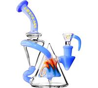 Bong en verre Recycler Rig, pipe à eau 7,5", mini narguilé en verre épais de 5 mm