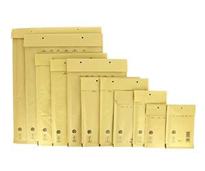 Bong GmbH 12220 Lot de 100 enveloppes rembourrées AirPro 6 en papier Kraft 80 g / m² et polyéthylène avec fermeture par bande adhésive pour envoi par avion (Marron)