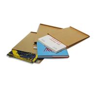 BONG Paquet de 50 pochettes kraft adour auto-adhésives 90 grammes 3 soufflets format 229x324mm C4