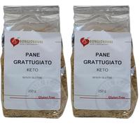 BONGIOVANNI FARINE E BONTA' NATURALI Chapelure sans gluten LowCarb Keto 250g (Lot de 2)