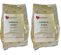 Bongiovanni Farine e Bontà Naturali Farine d’Avoine Entière 500 g BIO Sans Gluten (Lot de 2)