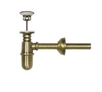 Bongiovanni Siphon en Laiton Bruni à Bouteille avec bonde de Baignoire 1 pour Fontaine à Mur Évier