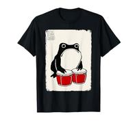 Bongo Drums Grumpy Frog Funny Kawaii Japonais T-Shirt