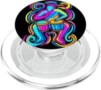 Bongo Lover Musique Retrowave PopSockets PopGrip pour MagSafe