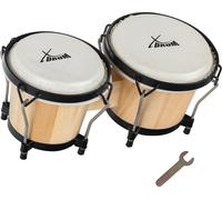 Bongo Tambours Percussion 6'' & 7'' Peaux Naturels Nature de haute qualité