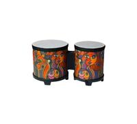 Bongos Bongo Drums Tambour à main mignon musical fabriqué la avec 2 pilons colorés Instruments de musique(Color 1)