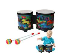 Bongos pour , Bongo Drums Adultes | Kit Batterie pour Instrument de Percussion Musical | Instruments de Musique en Bois Amusants avec 2 Baguettes Colorées, Cadeau d'anniversaire de Noël