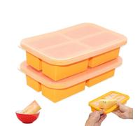 Bongpuda Plateau de congélation Soup, Très Grand 1 Tasse 300 ml Moule a Soupe, Moule Silicone Congelateur Sans BPA pour Cocktails, Whisky,Fruits,Glaces, thé Glacé (2 paquets)