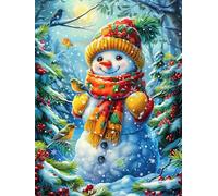 Bonhomme de Neige avec Une écharpe et Un Chapeau 1000 Pieces Casse-tête Expert Confirmé en Carton Ã‰Pais Rigide Mythes fantastiques Cuento De Hadas Très Difficile Niveau Expert Motif COM