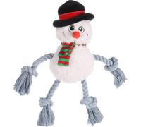 Flamingo Jouet pour Chien Xima Bonhomme de Neige Blanc, Neuf