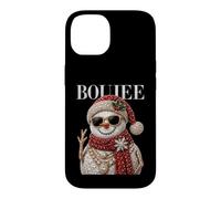 Bonhomme de Neige Boujee Glamour drôle Noël Coque pour iPhone 14