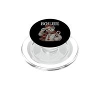 Bonhomme de Neige Boujee Glamour drôle Noël PopSockets PopGrip pour MagSafe
