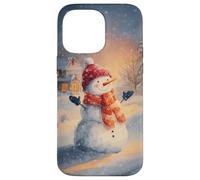 Bonhomme de Neige Confortable Winter Wonderland Festive Christmas Holiday Coque pour iPhone 14 Pro Max
