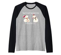 Bonhomme de Neige Coquin Moche Noël Noël Sale Dicton Dessin animé Manche Raglan