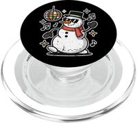 Bonhomme de Neige Dansant Disco Noël PopSockets PopGrip pour MagSafe