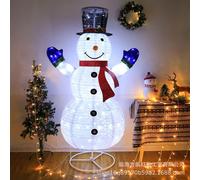 Bonhomme de Neige de Noël Éclairé, Décorations de Noël de 5,9 Pieds, Bonhomme de Neige Lumineux Équipé de 200 Lumières LED, Décoration de Vacances de Noël pour la Maison, Le Jardin Et la Cour D