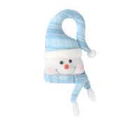 Bonhomme de Neige de Noël éclairé Tête de Bonhomme de Neige Intérieur Extérieur Maison Cuisine Patio Jardin Décoration de fête de Vacances (Sky Blue, 44x21x8.5)