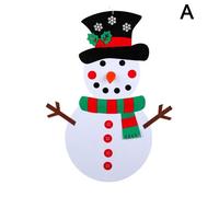 Bonhomme De Neige De Noël En Feutre, Bricolage Avec Ornements, Faux Arbre De Noël, Jouets De Décoration, Nouvelle Fête Pour Enfants