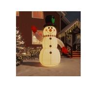 vidaXL Bonhomme de neige gonflable avec LED 300 cm
