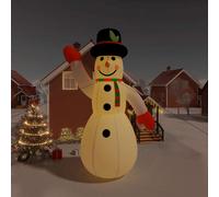 vidaXL Bonhomme de Neige Gonflable de Noël avec LED Décoration de Noël Ornement de Vacances Décoration de Fête Jardin Extérieur 805 cm G