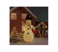 vidaXL Bonhomme de neige gonflable avec LED 455 cm