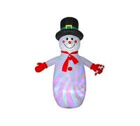 Outsunny Bonhomme de Neige Gonflable de Noël de 240 cm, Lumières LED