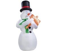 Bonhomme de neige animé grelottant 1,80 m autogonflant