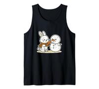 Bonhomme de Neige Lapin avec Carotte Débardeur