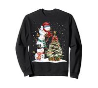 Bonhomme de Neige Merry Christmas Tree Snow Family Pyjama Vacances Sweatshirt