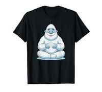 Bonhomme de Neige Mignon et méditant avec Flocon de Neige T-Shirt