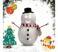 Bonhomme de neige parlant animé clignotant - Décoration de Noël avec projecteur - Haut-parleur chantant et dansant - Alimenté par USB ou batterie - 30 cm