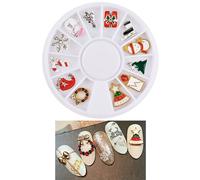 Bonhomme De Neige Santa Clause Cerf Nail Art Nouvel An Curseur Manucure Enveloppes Complètes Outil Noël Ongles Autocollants Eau Décalcomanies 1 Boîte