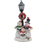 Bonhomme de neige sous un lampadaire Décoration WD2673 (taille unique) (Blanc)