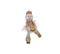 Bonhomme de Neige Tutu Patins 40cm Naturel