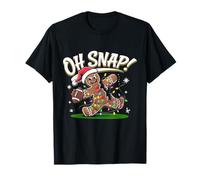Bonhomme en Pain d'épice Amusant Oh Snap Christmas Football Fun T-Shirt