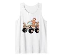 Bonhomme en Pain d'épice Monster Truck Funny Christmas Baking Débardeur