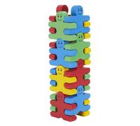 Bonhommes Couleurs en Bois - Inspiré de la pédagogie Montessori - Je comprends les couleurs et la construction - Âge + 3 ans