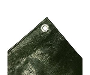Boni-Shop Bâche de protection 210 g/m² - 2,5 x 10 m - Vert (25 m²)