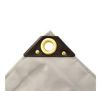Boni-Shop Bâche en PVC de 650 g/m² Gris Plusieurs tailles 6 x 8