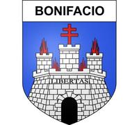 Bonifacio 20 ville sticker blason écusson autocollant adhésif - Taille : 4 cm