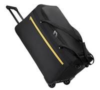 Boniffyy 110L Sac De Voyage à roulettes Valise Souple Pliable Fourre-Tout Léger Grand Cabine Suitcase Trolley Hydrofuge Sac à Bagages avec Poignée Télescopique Wheeled Luggage Bag (Noir)