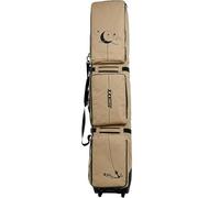 Boniffyy 143L Sac De Snowboard avec roulettes Imperméable Sac à Dos Ski Planche pour Skis Équipement Longueur réglable Voyage Extensible Pliable avec Rembourrage pour Homme Femme (Marron)