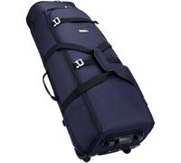Boniffyy 60L Sac de Voyage de Golf à Roues Pliable Sac à roulettes De Sport étanche Sac à Dos De W nd Multi-Poches Fourre-Tout avec Compartiment à Chaussure Golf Travel Bag with Wheels (Bleu)