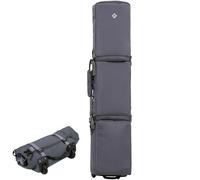 Boniffyy 90L/100L Sac De Snowboard De Ski à roulettes Pliable Sac étanche Casque Bottes équipement Sacs D'équipement Léger Grande Tente De Pêche Voyage Compressible Housse Planche (Gris, 152CM)