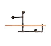 Boniffyy Étagères Murales Rétro en Tuyaux Étagère Murale De Style Industriel Étagères Murales Industrielles en Bois Massif Décoration De Style Industriels (B, 80cm*20cm*50cm)