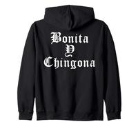 Bonita Chingona Badass Hispanic Heritage Month Latina Sweat à Capuche